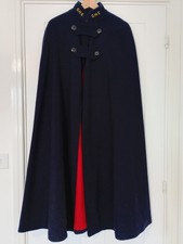Vintage Pristine Nurses Long Wool Cape Navy Blue/Red - Standard Apparel Company 