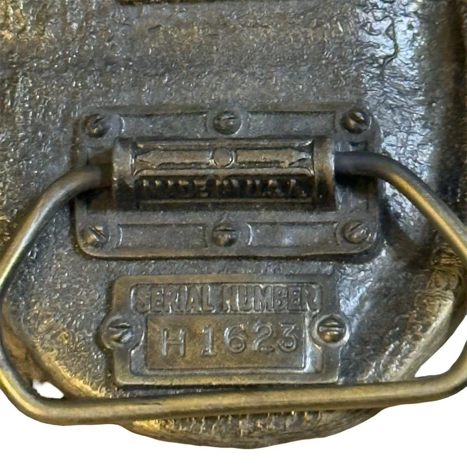 Vintage Alaska Oil Field Belt Buckle Brass 3”x2” The Great American Buckle Co - Image 4 of 4