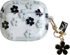 Earphone Case for AirPods Pro 3, Beautiful Elegant Flower Floral Case Soft