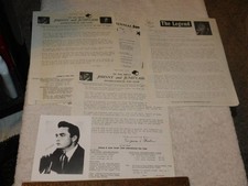 ORIGINAL VG++/NM 1978 JOHNNY & JUNE CASH FAN CLUB KIT WITH 5 PHOTOS + MAGAZINE