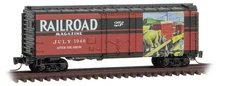 Micro-Trains MTL Z-Scale 40ft Box Car Railroad Magazine Series #5 July 1946