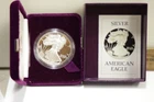 1986 S U.S. MINT AMERICAN EAGLE 1 oz SILVER PROOF $1 DOLLAR COIN Box/Coa.