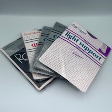 Vintage NOS Pantyhose Lot 5 Light Support Control Top Taupe Black Beige Med Tall