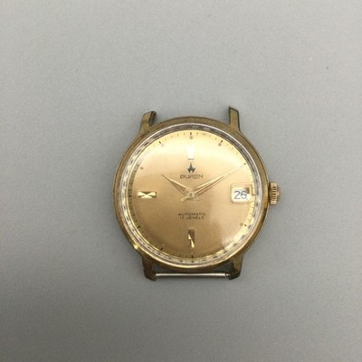 Vintage Buren Mens Watch 34mm Automatic 17 Jewels Date NON WORKING 
