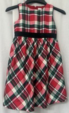 Gymboree Girls Red Plaid Dress Holiday Christmas Size 5T