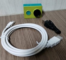 YI YDXJ01XY Action Camera, USB and HDMI Cables.