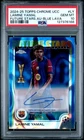 2024-25 TOPPS CHROME UEFA BLUE LAVA #LY LAMINE YAMAL 115/150 PSA 10