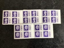 NEW… 5 X  4 BOOKS of Royal  Mail 1st Class UK Stamps - RRP £36.