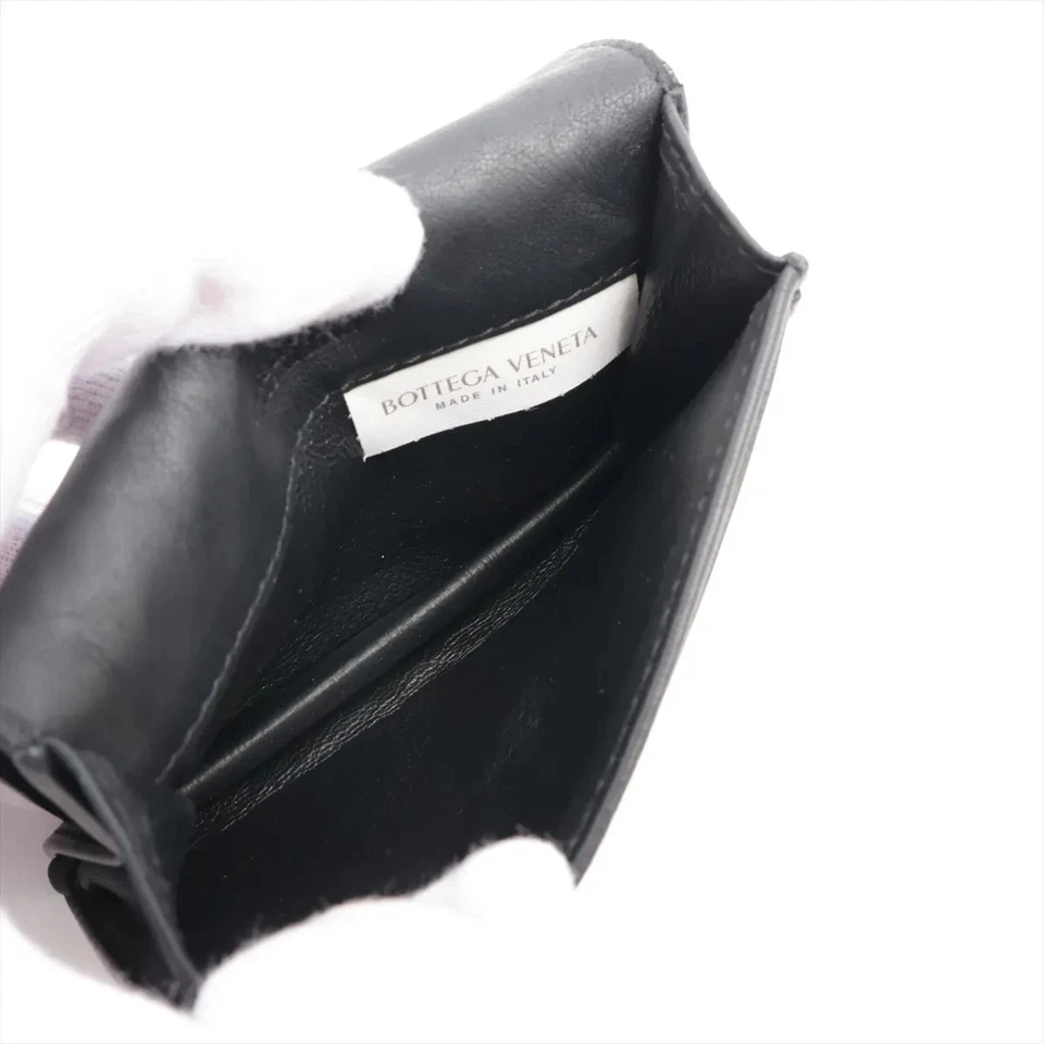 Bottega Veneta Intrecciato Leather Card Case Black - Image 4 of 4