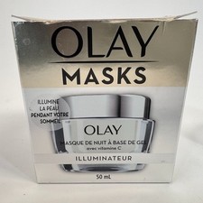Olay Masks Overnight Gel Mask with Vitamin C BRIGHTENING Hydrating 1.7 Oz