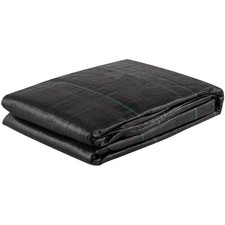 3.5oz 12.5x50ft Woven PP 600lb Strength Landscaping Underlayment Black