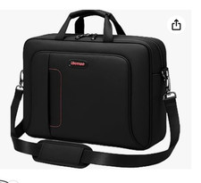 ELITE 16 Inch Laptop Bag with Shoulder Strap - Jet Black - Laptop Briefcase, Exp