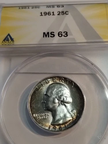 1961 Washington Quarter MS63 ANACS