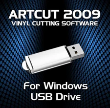Artcut 2009 USB Profession Vinyl Cutter Plotter Windows Software - Sign Making
