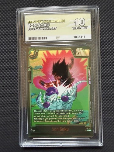 Bandai 2025 Wish For Shenron Son Goku FP - 027 PR Foil Special Art ace 10