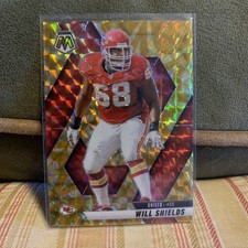 2025 Panini Mosaic Will Shields #237 Reactive Yellow Prizm Kansas City Chiefs