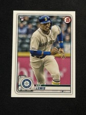 2020 BOWMAN #78 KYLE LEWIS ROOKIE CARD SEATTLE MARINERS/RC. rookie card picture