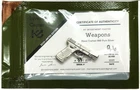 2025 SILVER .999 FINE GLOCK 17 HAND CRAFTED BY INVESTMENT CASTER WITH COA