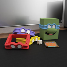 TMNT DECK Box - MTG NINJA TURTLES DECK - Magetic Lids - 100 SLEEVED-COMMNADER