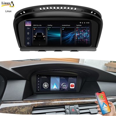 Android Apple CarPlay LINUX Touchscreen Headunit GPS für BMW E60 E61 E90 E91 CCC