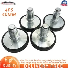 4Pcs Shaft Diameter 40mm Car Lift Rubber tray Heightening Feet Plus High Leg Pad