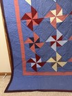 Handmade Patchwork Cotton Pinwheel Quilt — photo 3
