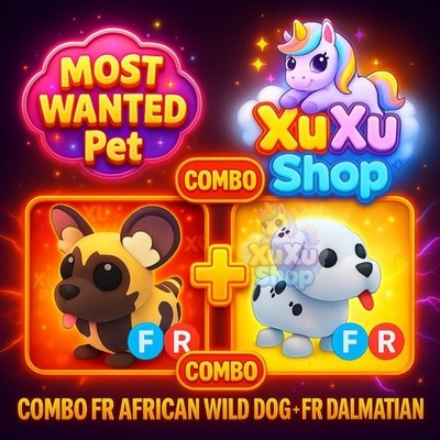   FR African Wild Dog + FR Dalmatian   Fly Ride Adopt M3e Pets/Trusted store