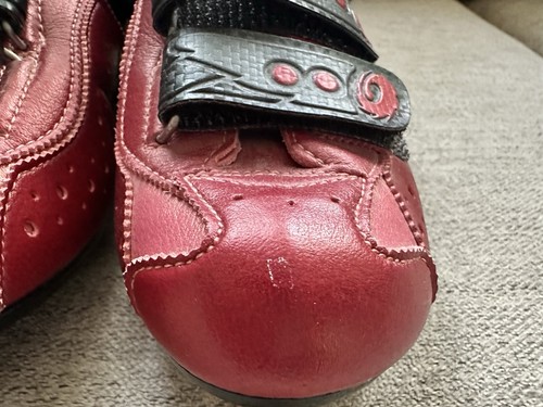 Chaussures femme SIDI Genius 5 vélo de route vélo cyclisme pro rouge 38 euros fabriquées en Italie - Photo 11/11