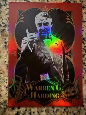 Warren  G. Harding 2025 Pieces of the Past Roaring Twenties  Red #/25