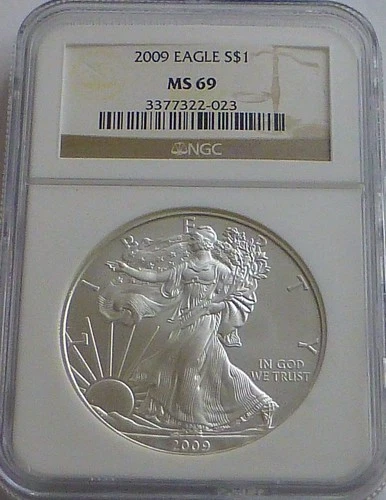 2009 American Eagle Silver Dollar NGC MS69