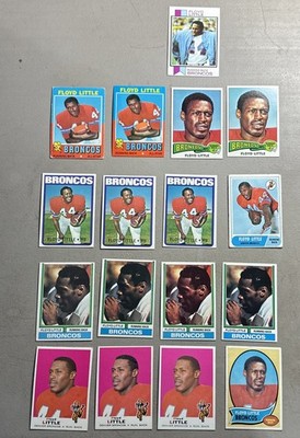 LOT OF 17 FLOYD LITTLE 1960 s-70 s cards #HOF EX-NM. RC Included. (Read Below).