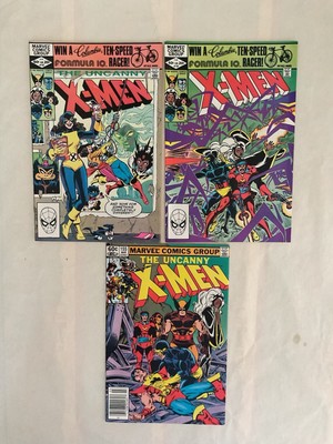 X-Men #153 154 155 Newsstand 1st Appearance Of The Brood High Grade Marvel 1982.