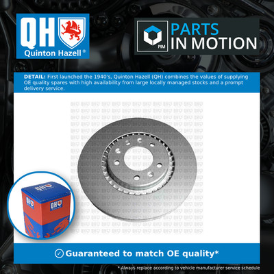 2x Brake Discs Pair Vented fits CITROEN DISPATCH 1.6D Rear 2016 on 294mm Set QH