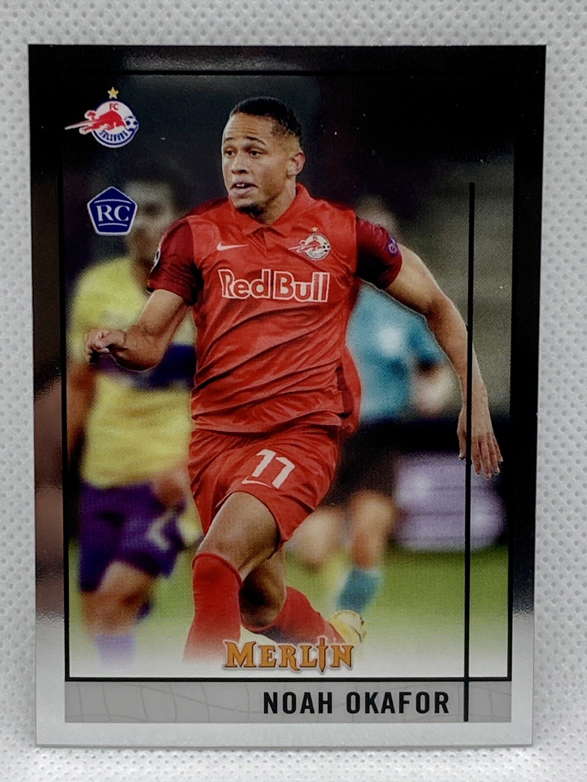2020-21 Topps Merlin Chrome UCL Noah Okafor #47 Rookie RC FC Salzburg