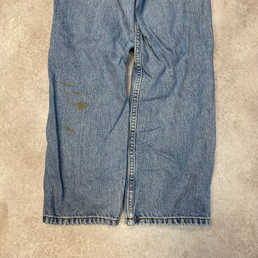 Levis Jeans Kids 550 90s Paper Tag Denim USA Vintage Trousers, Blue, 24” image 7