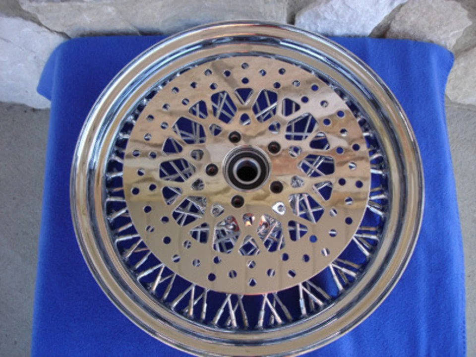 11.8" MESH DNA SPOKE STAINLESS FRONT ROTOR FOR HARLEY 2008 & UP - Image 4 of 4