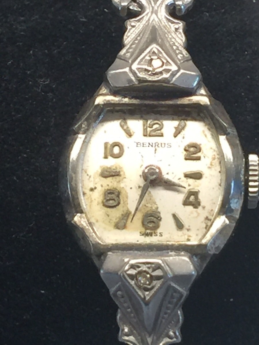 GORGEOUS vintage benrus watch With Diamonds Works Great A  display picture 3