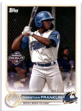 CHRISTIAN FRANKLIN 2022 Topps Pro Debut #PD-144 Myrtle Beach Pelicans