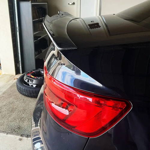 For Audi A4 B9 Sline S4 Sedan 17-24 Real Carbon Rear Trunk Spoiler Highkick Wing - Picture 3 of 12