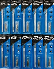 X-ACTO 1 Knife Set Includes 5 Extra Assorted Blades LOT OF 10