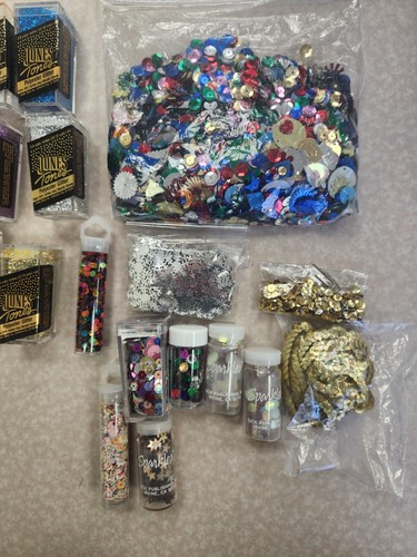 Gick Glitter & Sequins, Assorted Glitter & Sequins & Foil 40 pieces Lot - Picture 5 of 5