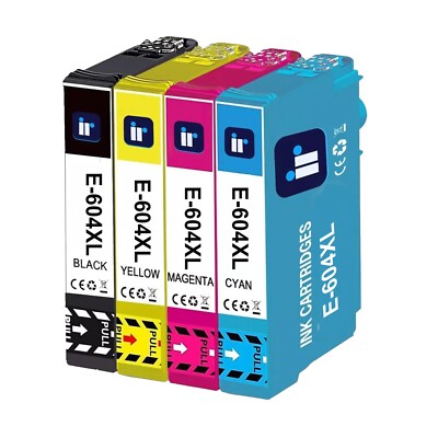 4x Nicht-OEM 604XL Tintenpatronen für Epson WF-2930DWF XP-2200 2205 3200 3205 4200