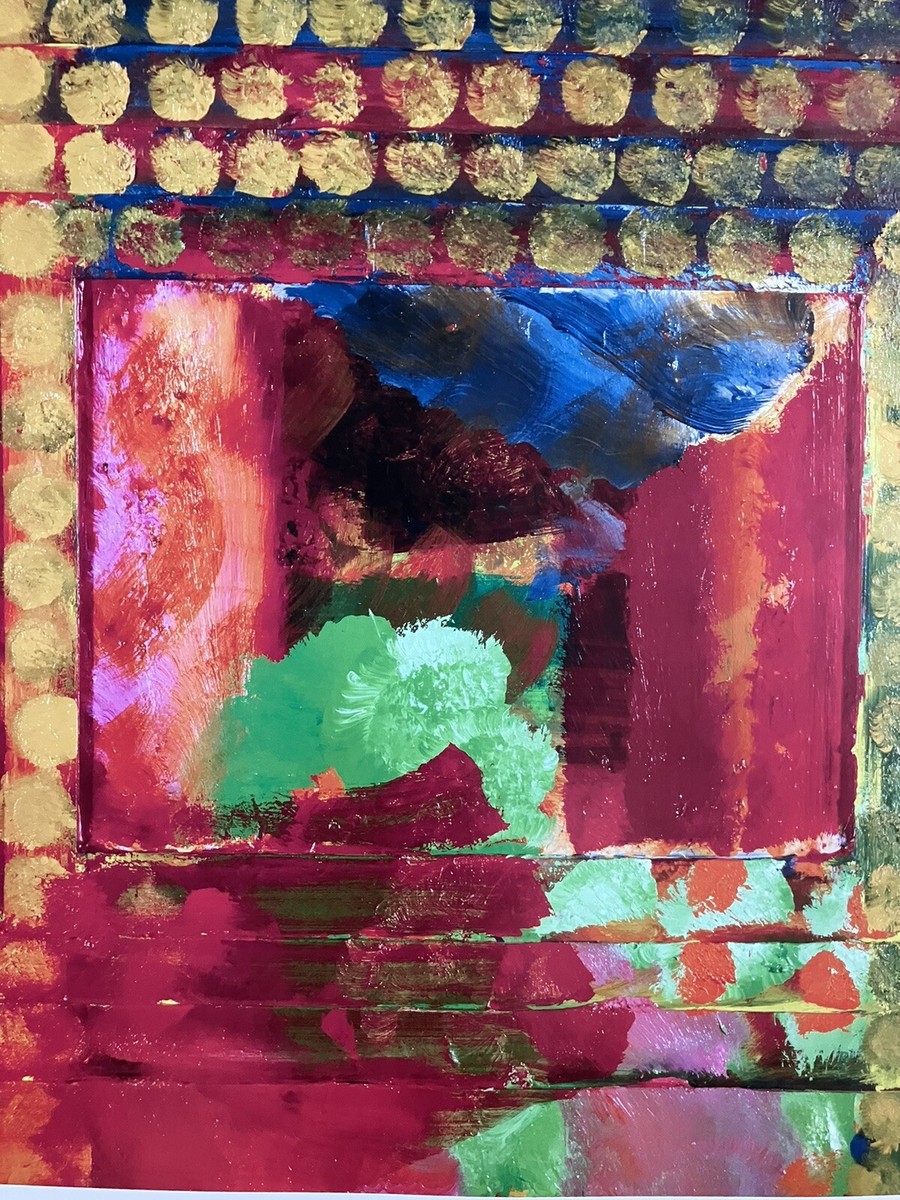 HOWARD HODGKIN, 'ABSENT FRIENDS' lithographic exhibition poster