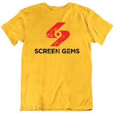 Retro Screen Gems Logo Distressed  T Shirt