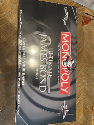The Ultimate James Bond 007 Monopoly Game Collectors Edition New Sealed