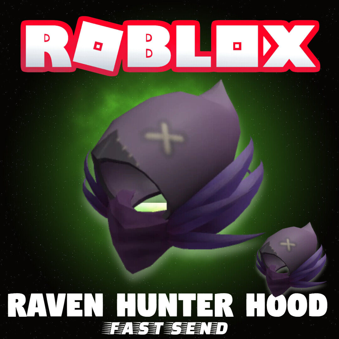 Raven Hunter Hood Accessory ROBLOX, FAST DELIVERY, REGION FREE