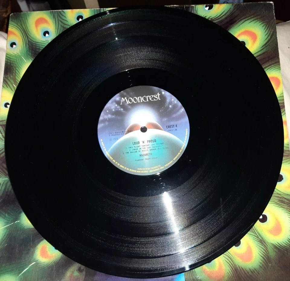 Nazareth - Loud And Proud (1973) UK vinyl record LP MOONCREST 1st NM/MINT* - Image 2 of 4