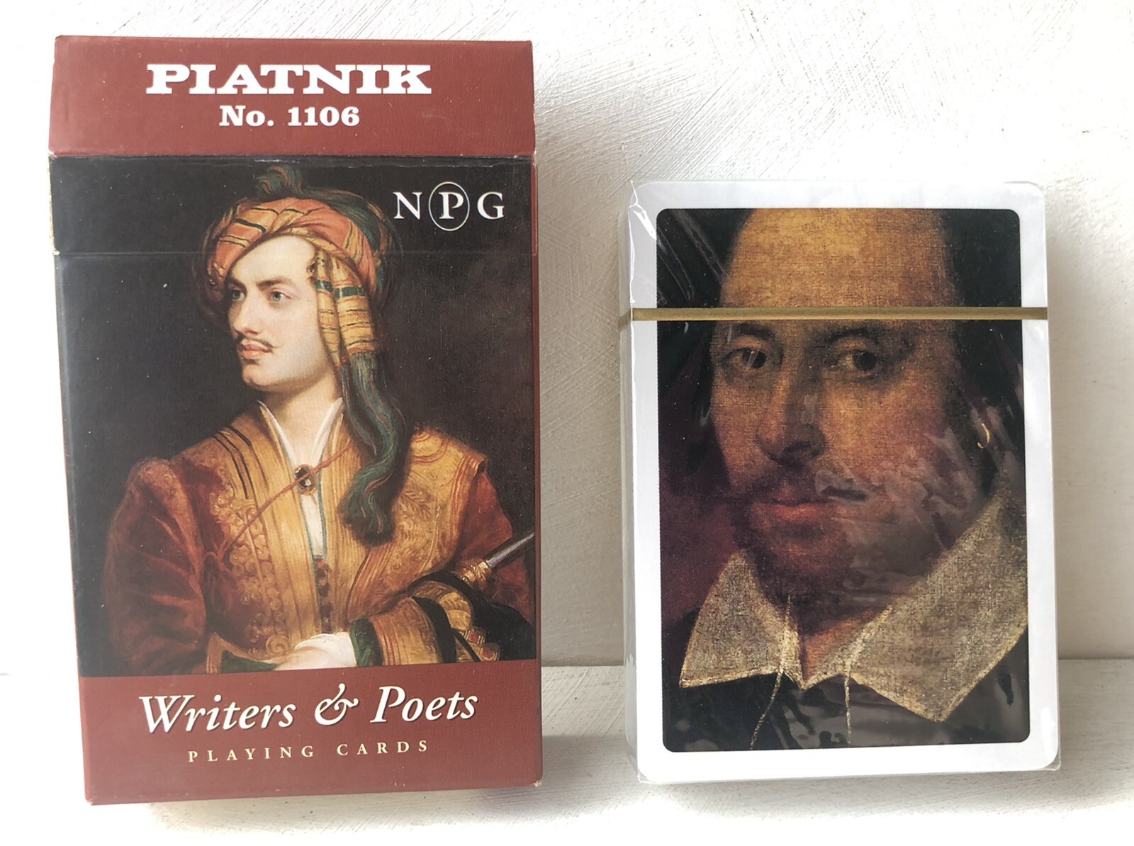 Vintage 1998 Playing Cards Sealed National Portrait Gallery British Writers Poet