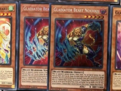 YUGIOH GLADIATOR BEAST DECK- TAMER EDITOR- ANDAL- AUGUSTUS- SPARTACUS-  BESTIARI | eBay
