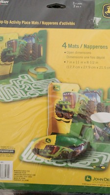John Deere 4 Pop-Up Activity Place Mats, Designware , Paper